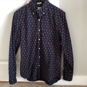 Jcrew button down floral shirt